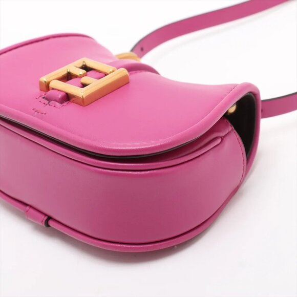 👜 Fendi C’Mon Nano Leather Shoulder Bag Pink 7AS219 - Picture 3 of 10
